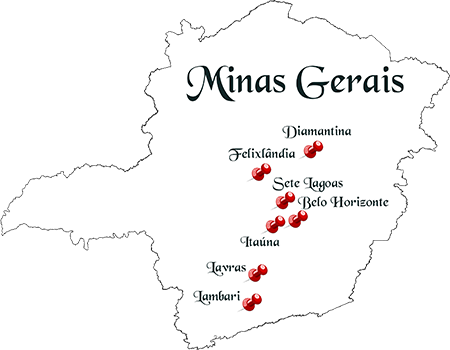 Amaiben’s Representatives (Map of Minas Gerais)